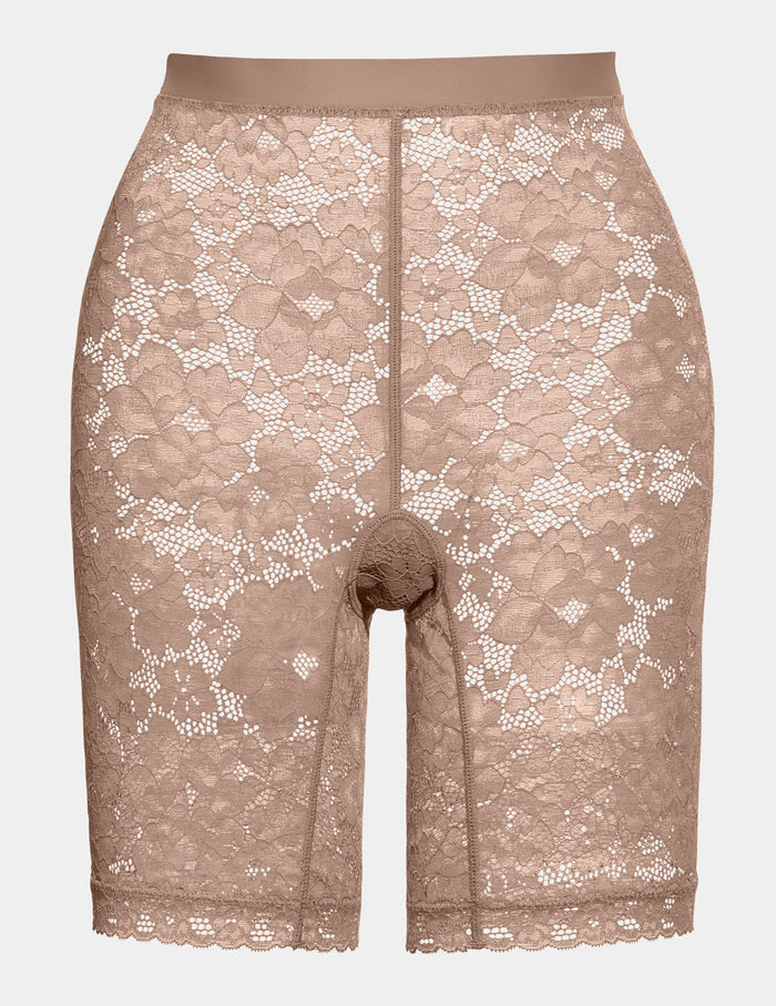 | Front view of model highlighting the coverage and fit | Toasted