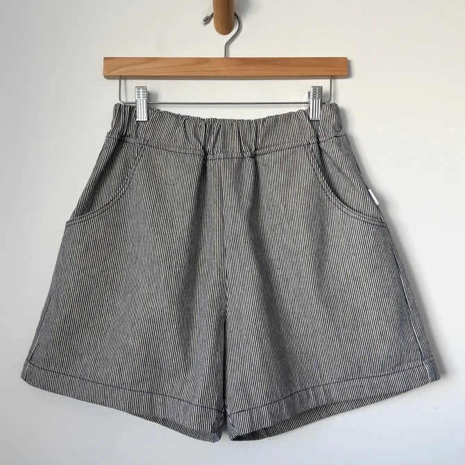 Le Bon Shoppe: City Shorts in Blue Stripe
