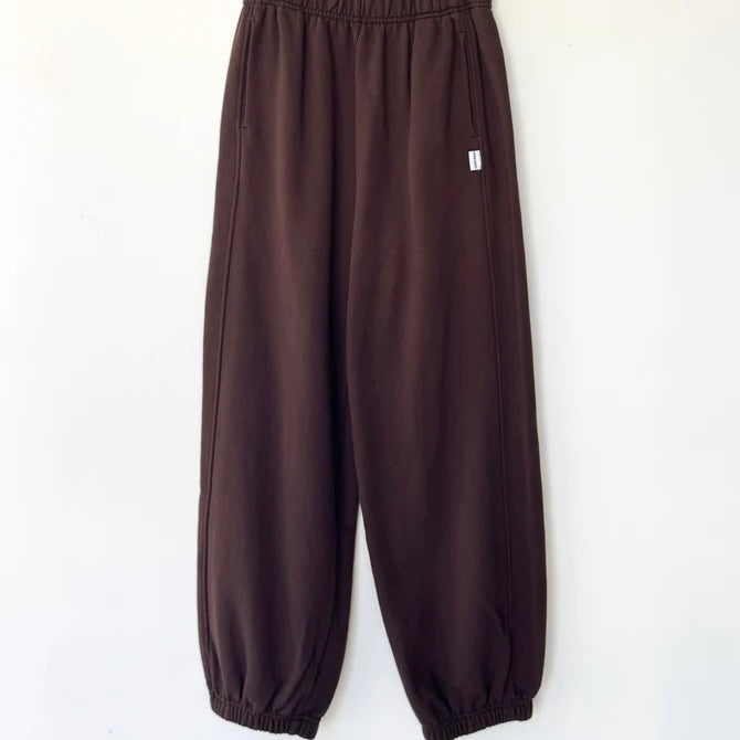 Le Bon Shoppe: French Terry Balloon Pants in Cocoa Bean