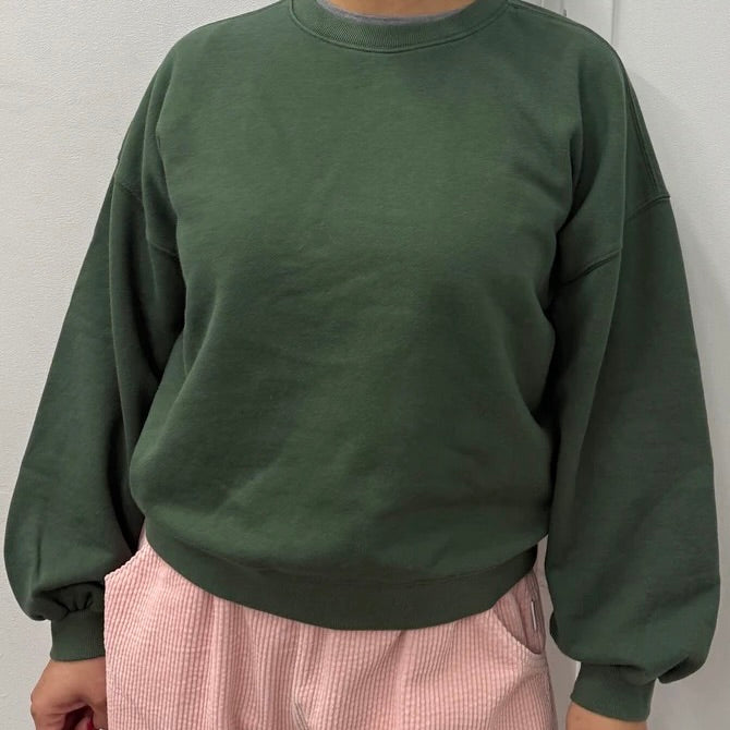 Le Bon Shoppe: French Terry Core Sweatshirt in Cedar Green
