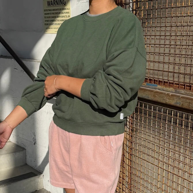 Le Bon Shoppe: French Terry Core Sweatshirt in Cedar Green