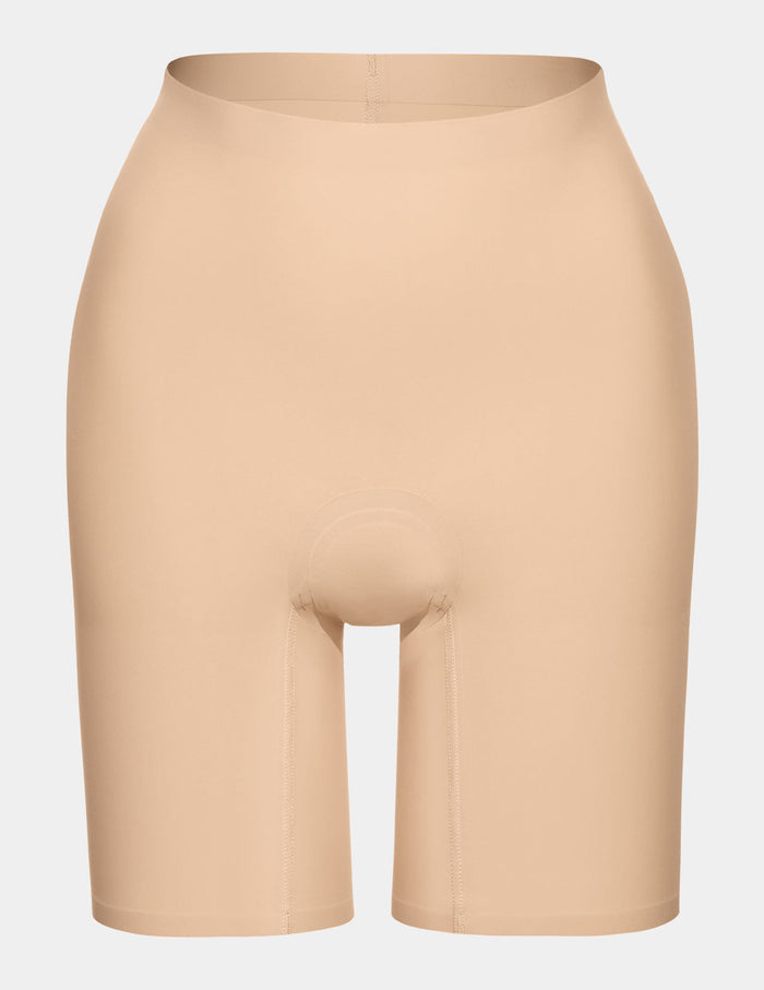 | Leakproof Contour Thigh Saver® 6” shown front-facing against a light gray background | Warm Sand