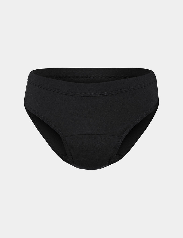 | Front view of model highlighting the coverage and fit | Black
