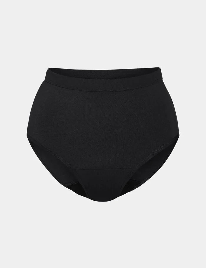 | Front view of model highlighting the coverage and fit | Black