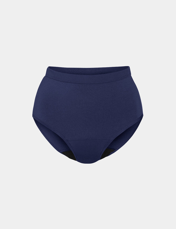 | Front view of model highlighting the coverage and fit | Midnight