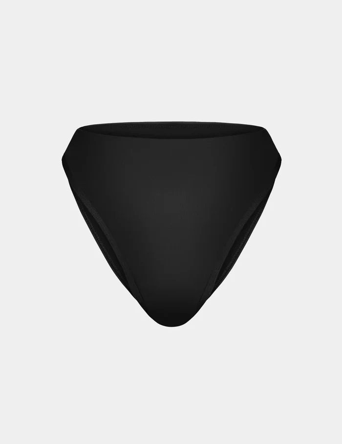 | Front view of model highlighting the coverage and fit | Black