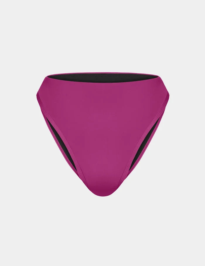 | Front view of model highlighting the coverage and fit | Deep Orchid