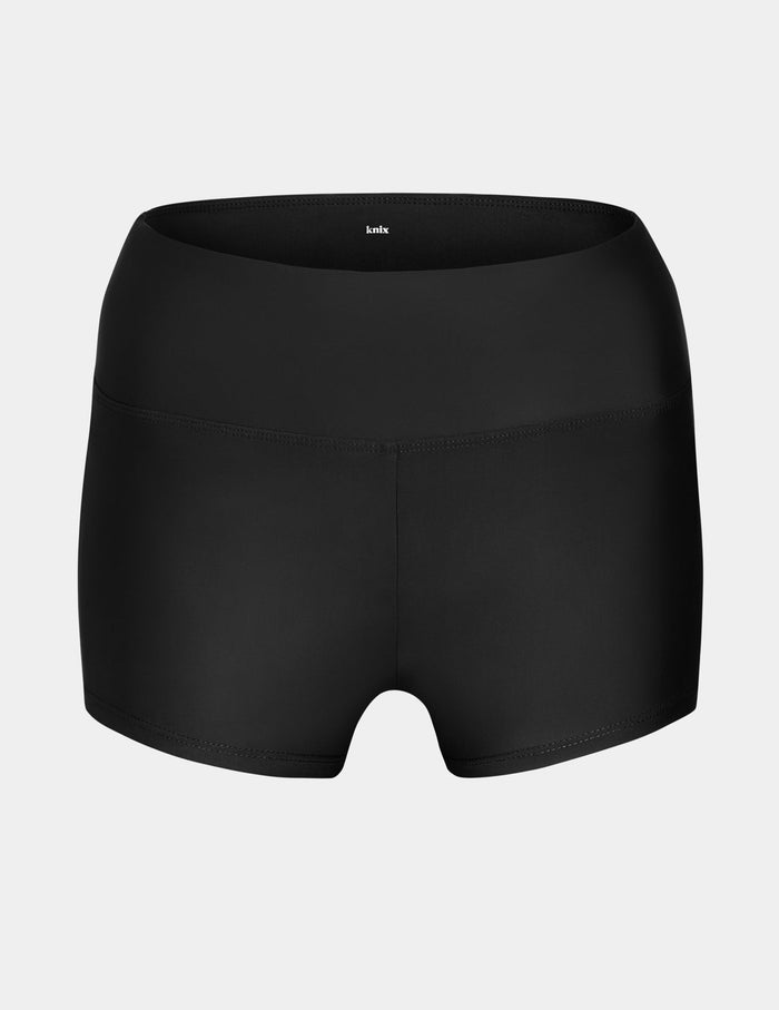 | Front view of model highlighting the coverage and fit | Black