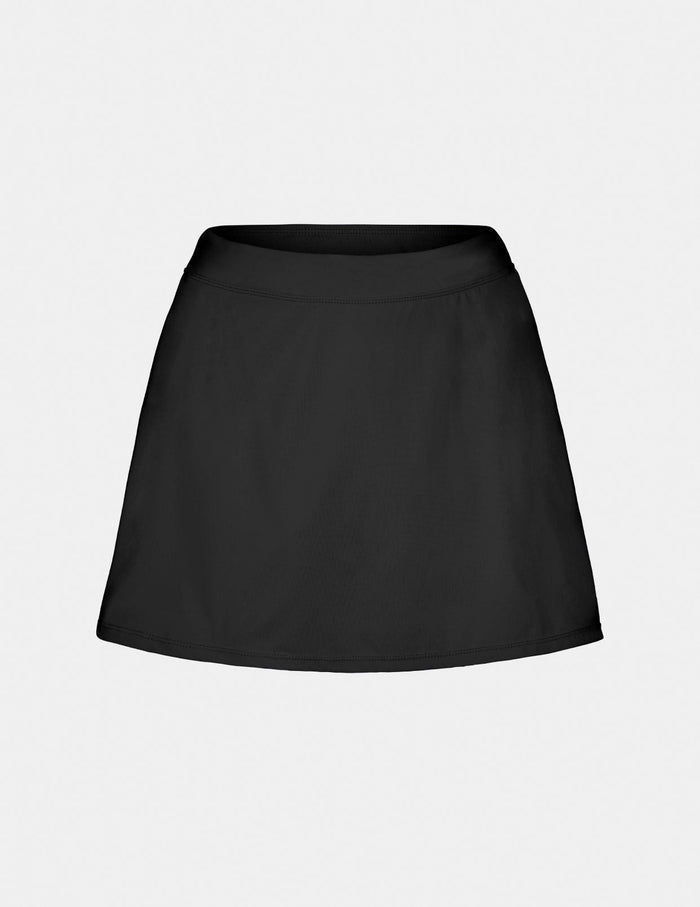 | Leakproof Swim Skirt shown front-facing against a light gray background | Black