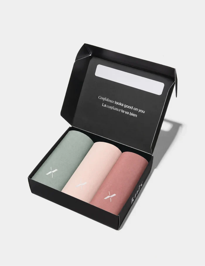 | Front view of model highlighting the coverage and fit | Eucalyptus/Rose Quartz/Rosewood