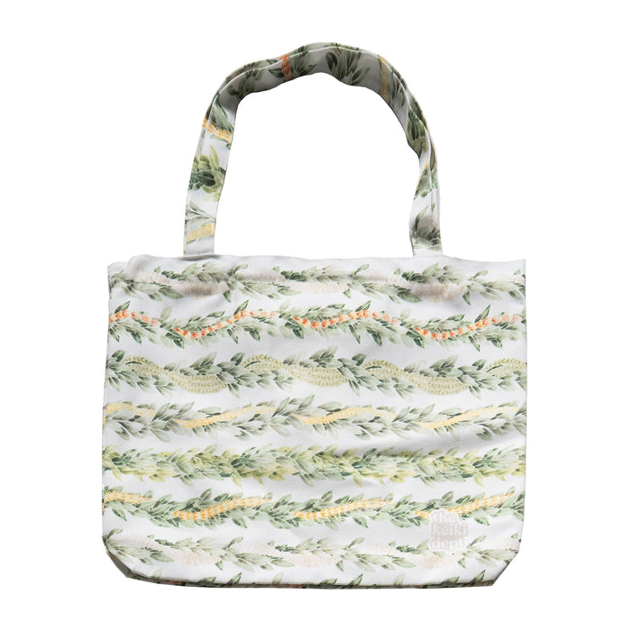 Lei Maile Canvas Zipper Tote Bag