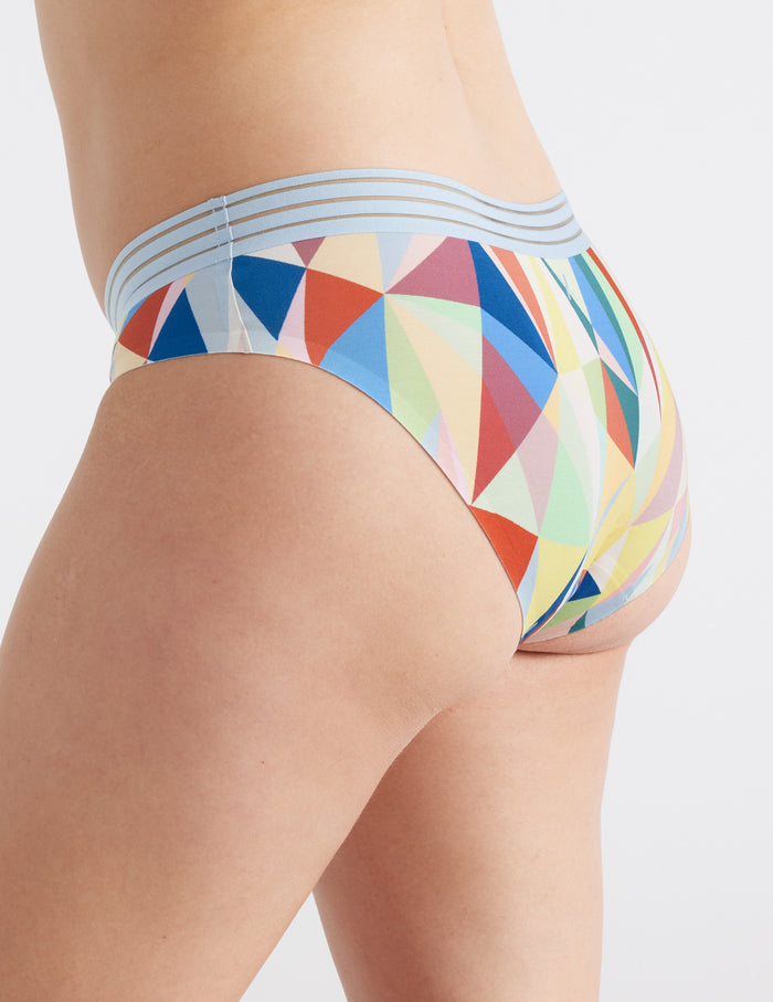 | Front view of model highlighting the coverage and fit | Love Triangle