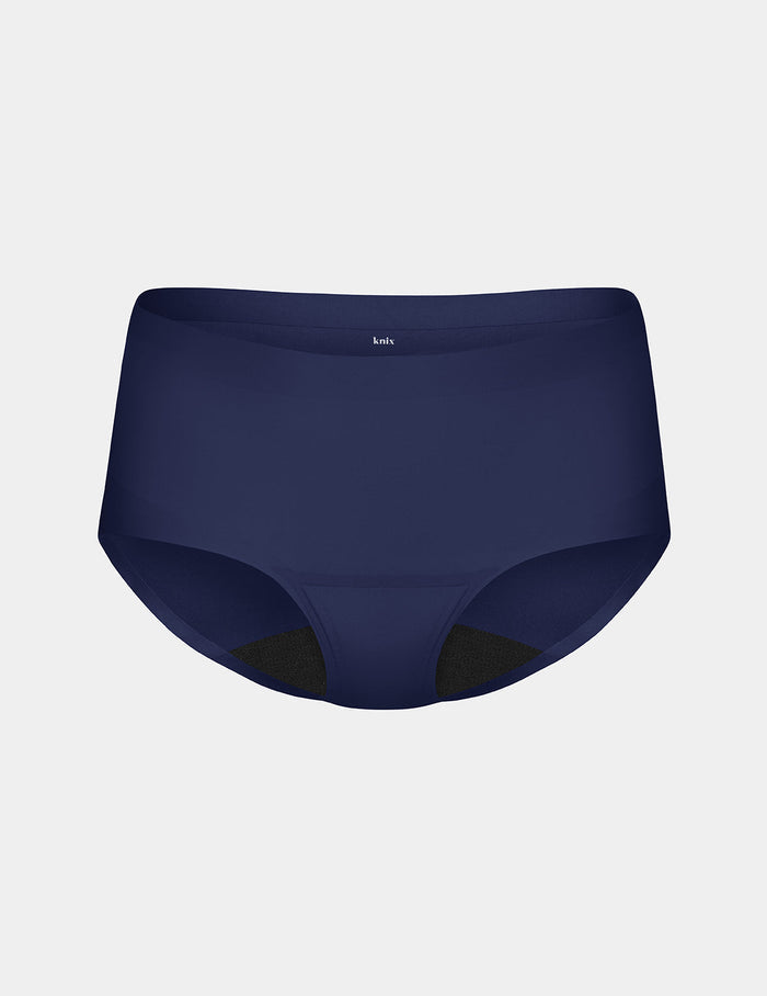 | Light Leakproof No-Show Boyshort shown front-facing against a light gray background | Midnight