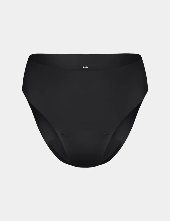 | Light Leakproof No-Show French Cut  shown front-facing against a light gray background | Black
