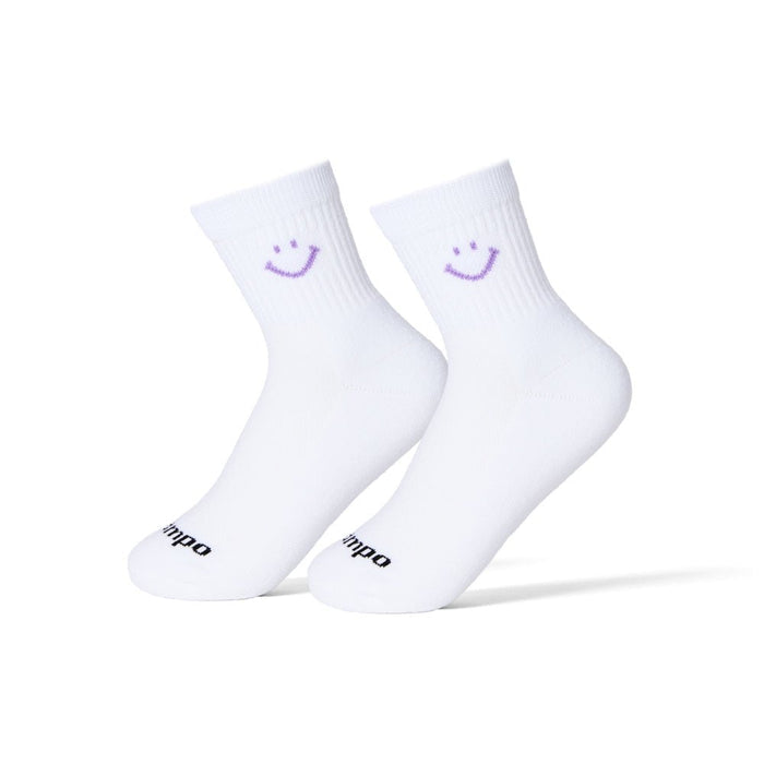 Del Campo Lilac Smiley golf socks