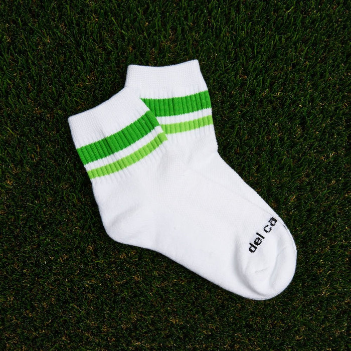 Del Campo Lime Green Stripes golf socks