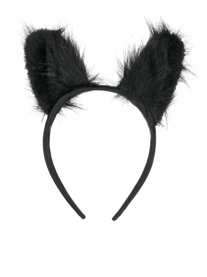 Long Pile Fur Cat Ears