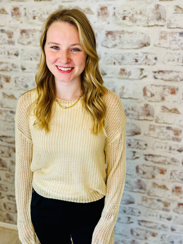 Loose Weave Knit Sweater