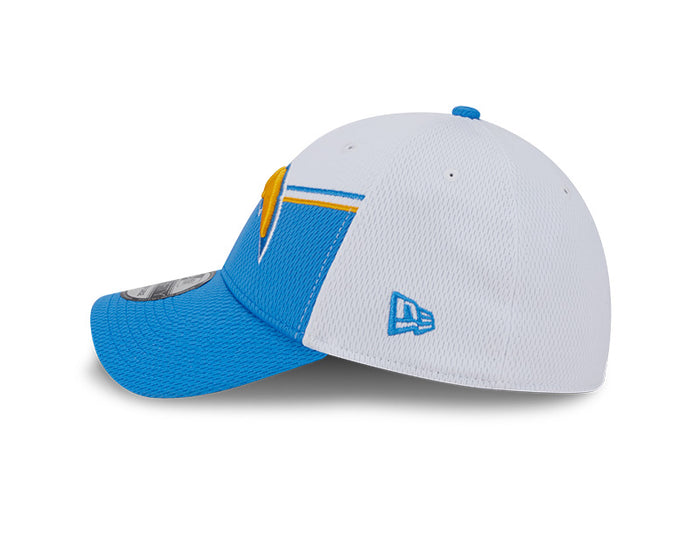 Los Angeles Chargers New Era 2023 Sideline 39THIRTY Flex Hat - White/Light Blue