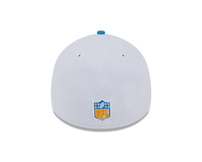 Los Angeles Chargers New Era 2023 Sideline 39THIRTY Flex Hat - White/Light Blue