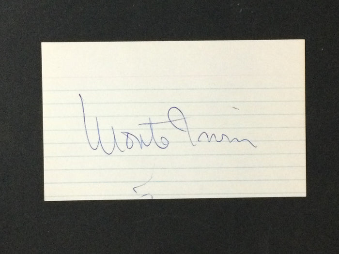 Lot of 8 HOF Signed Baseball Index Cards: Monte Irvin, Bill Terry, Appling, More all Vintage