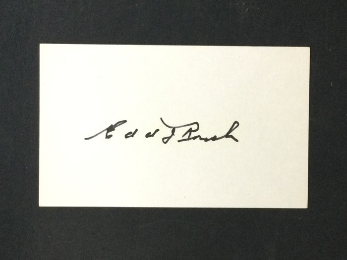 Lot of 8 HOF Signed Baseball Index Cards: Monte Irvin, Bill Terry, Appling, More all Vintage