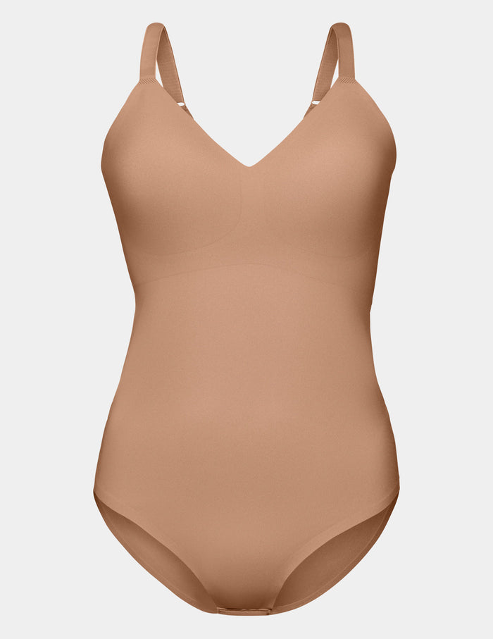 | LuxeLift Bodysuit shown front-facing against a light gray background | Cavassa
