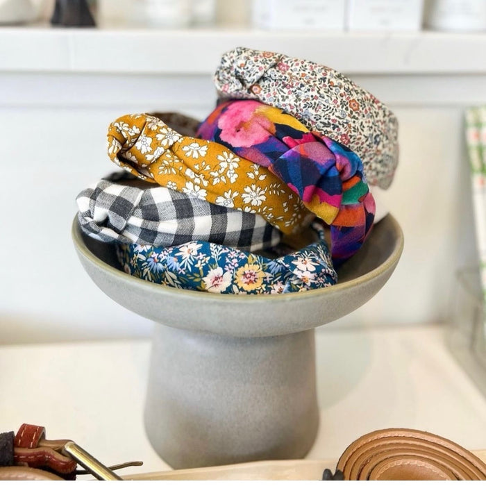 Maddie & Me: Topknot Headband in various fabrics