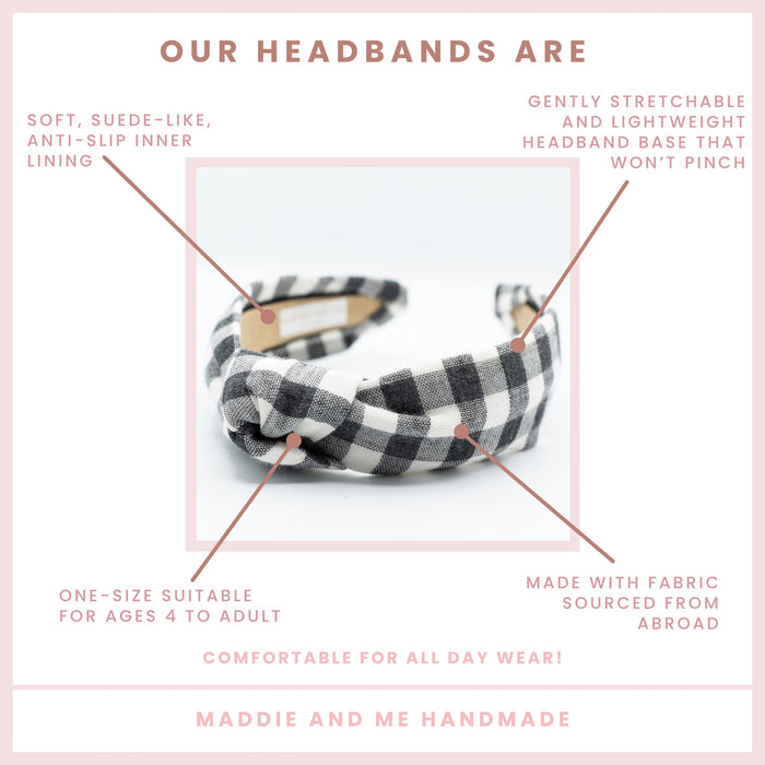Maddie & Me: Topknot Headband in various fabrics