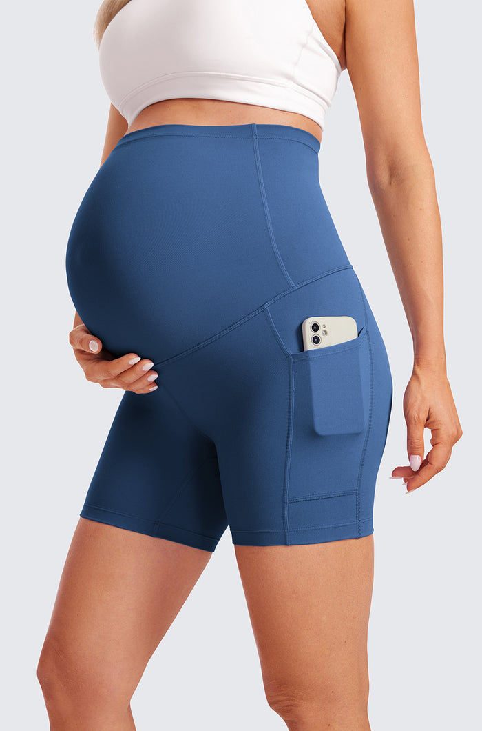 Maternity Shorts with Pockets 5"