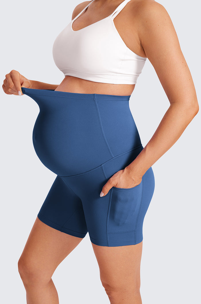 Maternity Shorts with Pockets 5"