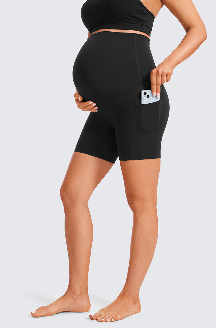 Maternity Shorts with Pockets 5"