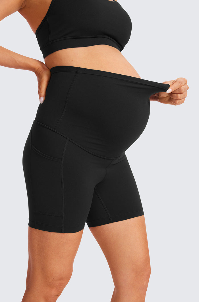 Maternity Shorts with Pockets 5"