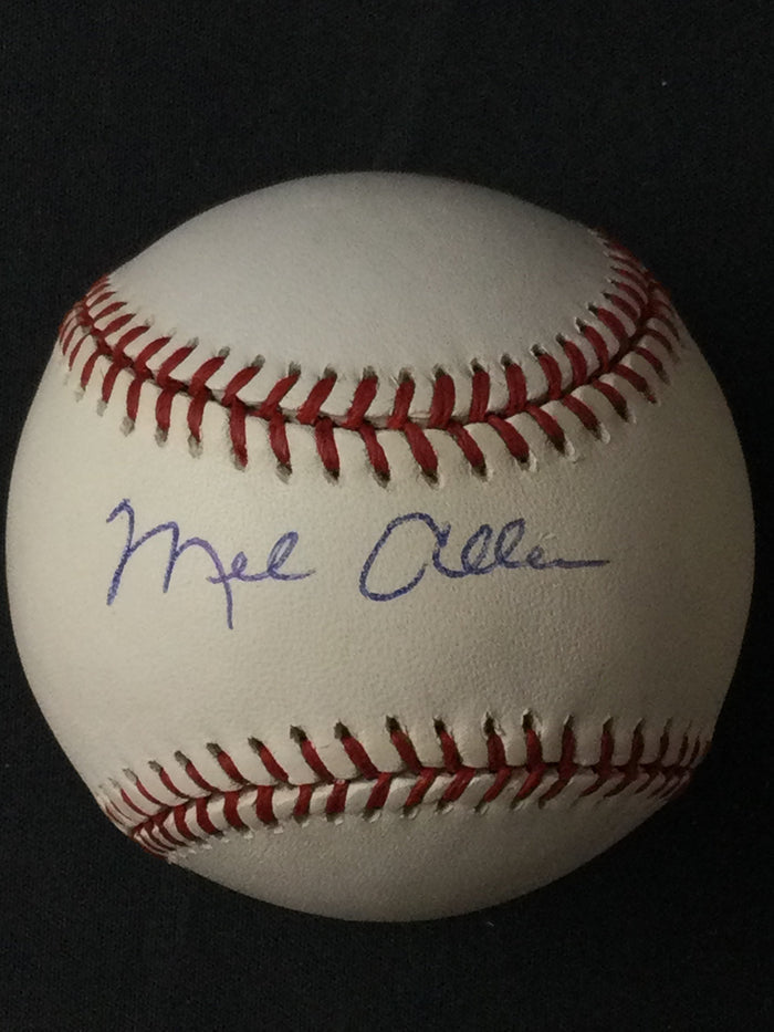 Mel Allen SIGNED Baseball The Voice of the New York Yankees HOF JSA Certified