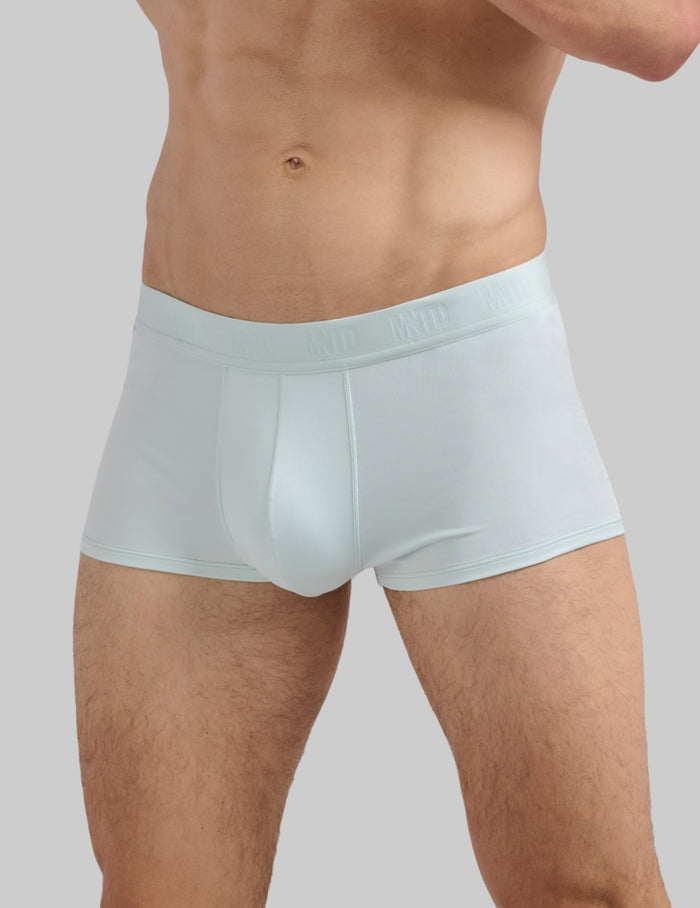 | Front view of model wearing the Men's ActivTemp™ Trunk 3" highlighting the coverage and fit | Ice