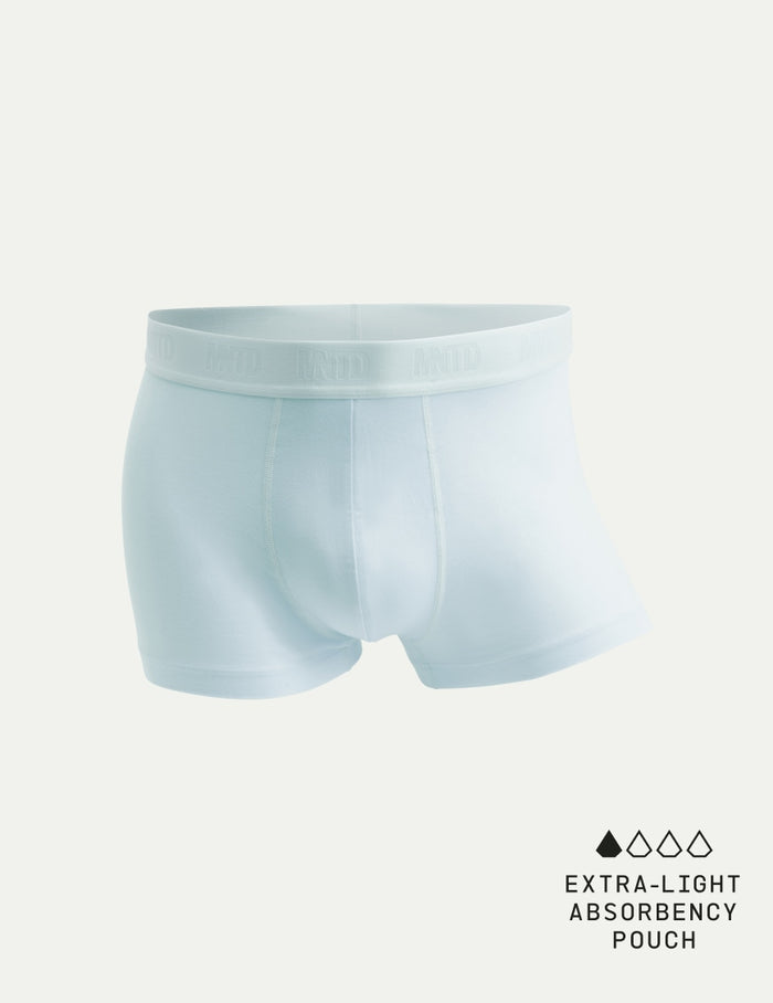 | Men's Best Damn™ Cotton Modal Trunk 3" shown front-facing against a light gray background | Ice
