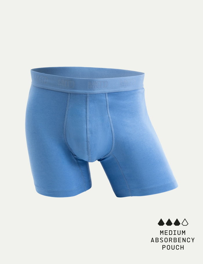 | Men's Buffer Cotton Boxer Brief 5" shown front-facing against a light gray background | Daylight