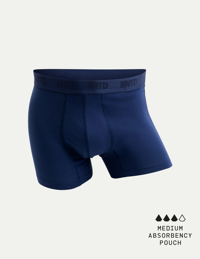 | Men's Buffer Cotton Trunk 3" shown front-facing against a light gray background | Midnight