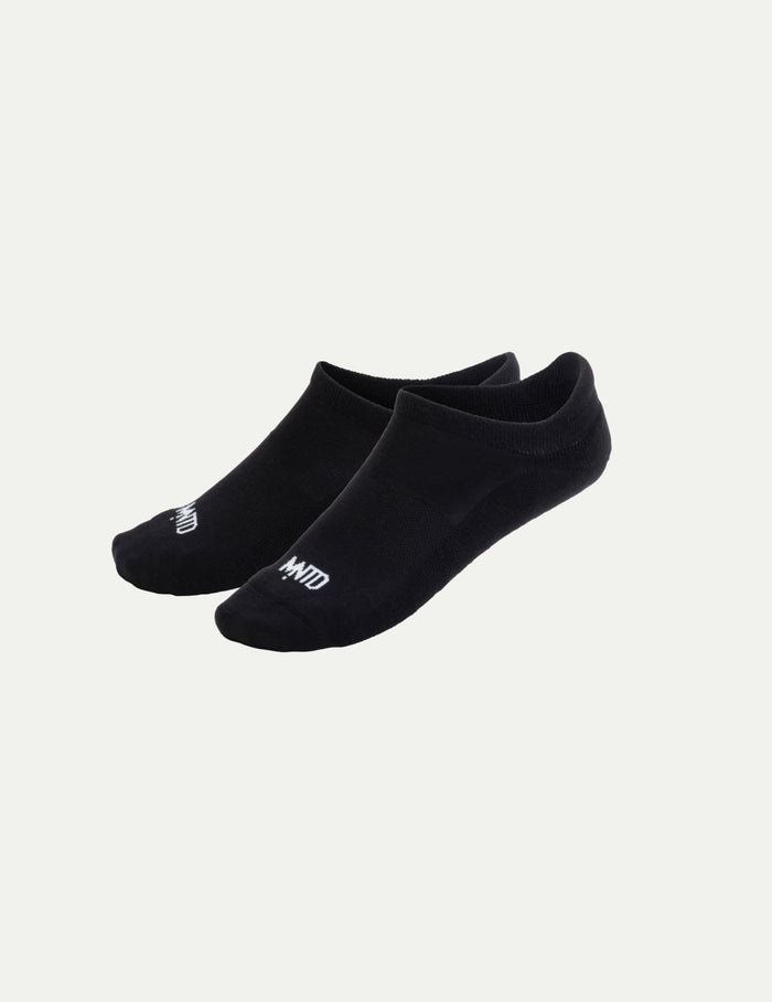 | Men's Non-Stop Ankle Socks shown front-facing against a light gray background | Black