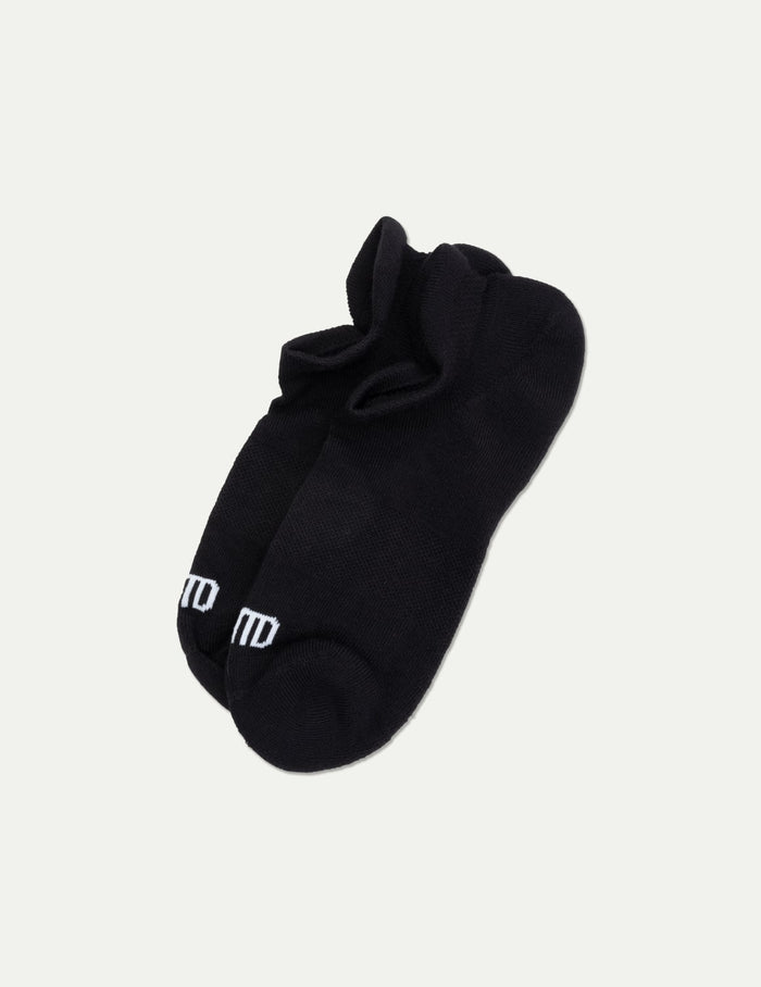 | Men's Non-Stop Ankle Socks shown front-facing against a light gray background | Black