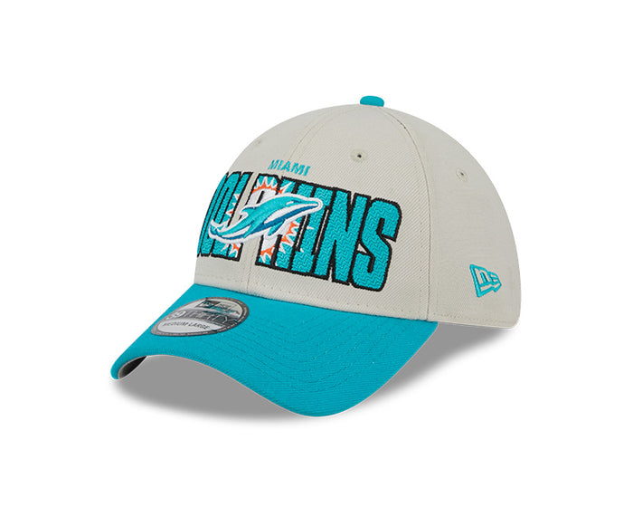 Miami Dolphins New Era 2023 NFL Draft 39THIRTY Flex Hat - Cream
