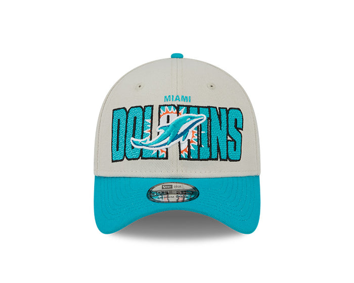 Miami Dolphins New Era 2023 NFL Draft 39THIRTY Flex Hat - Cream