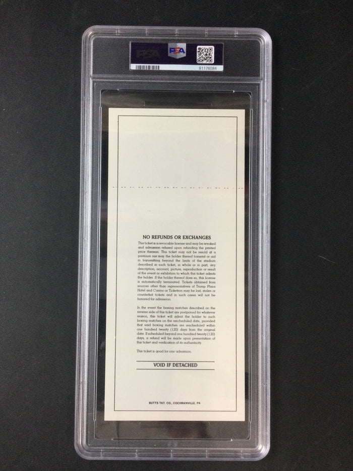 Michael Spinks Vs. Gerry Cooney 1987 Boxing Full Ticket, PSA 6 POP 1 None Higher