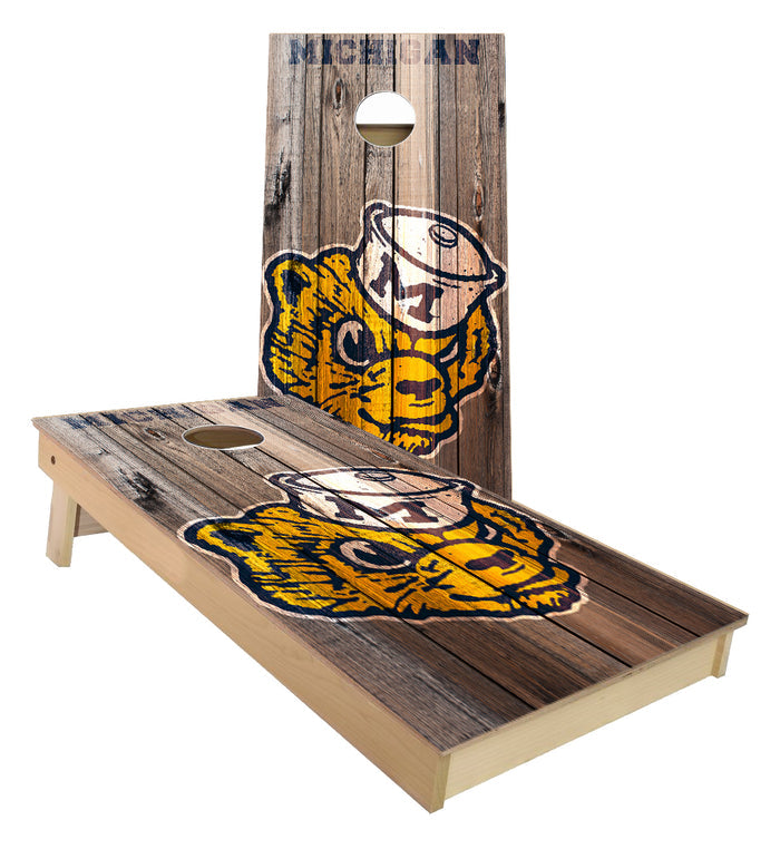Michigan University Wolverines Old Logo Cornhole Boards