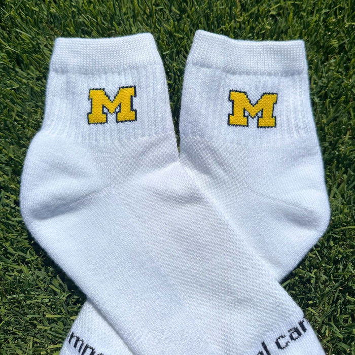 Del Campo Michigan Wolverines Pack golf socks featuring both officially licensed team styles