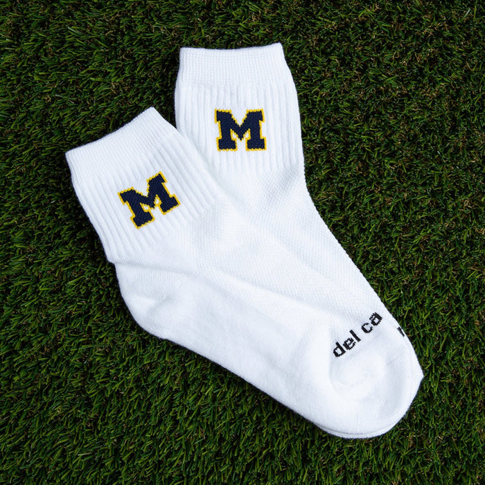 Del Campo Michigan Wolverines Pack golf socks featuring both officially licensed team styles