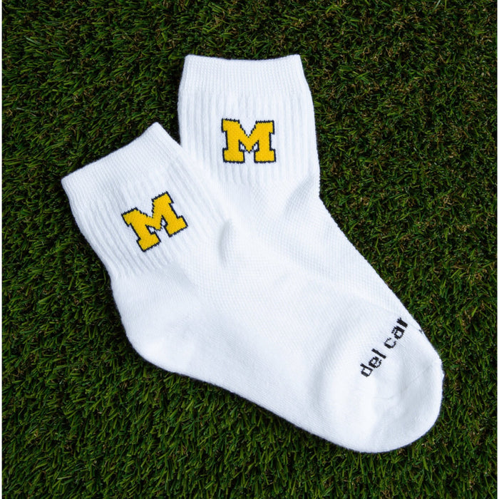 Del Campo Michigan Wolverines Pack golf socks featuring both officially licensed team styles