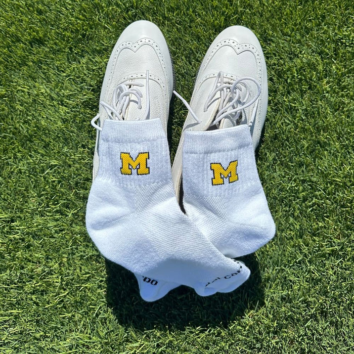 Del Campo Michigan Wolverines Pack golf socks featuring both officially licensed team styles