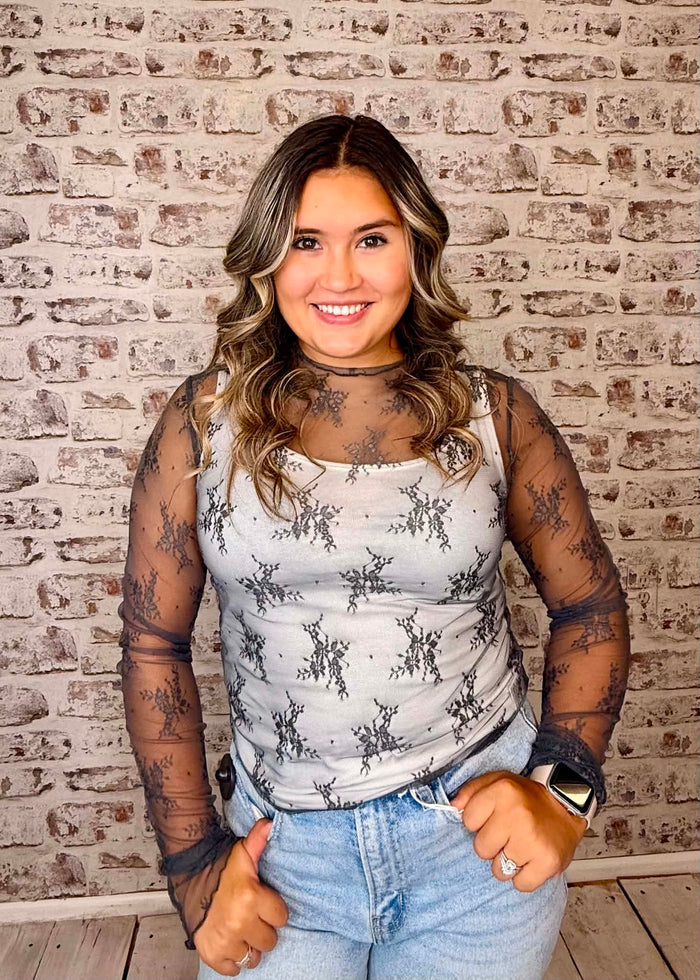 Midnight Lace Top