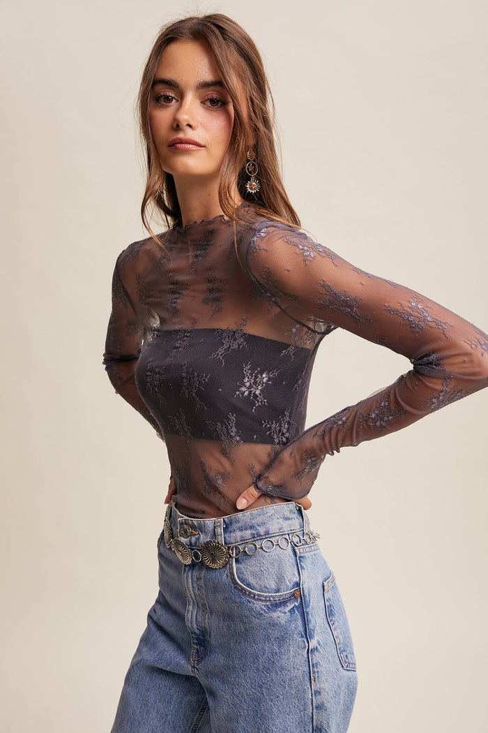 Midnight Lace Top